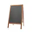 Hendi Krijtstoepbord - Houten lijst - 700x600x1200 mm - Zwart