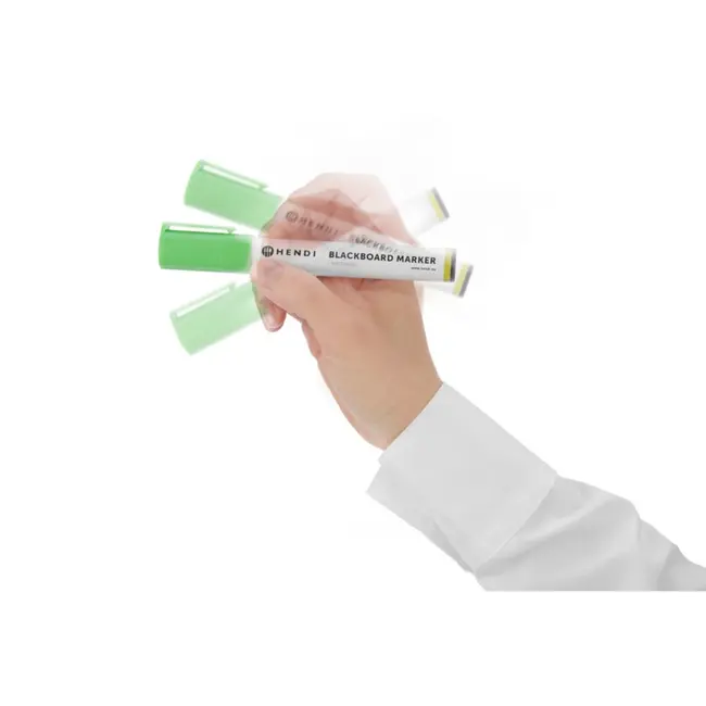 HENDI Krijtstiften set – schuine punt – 2 tot 6 mm – diverse kleuren – 5 stuks