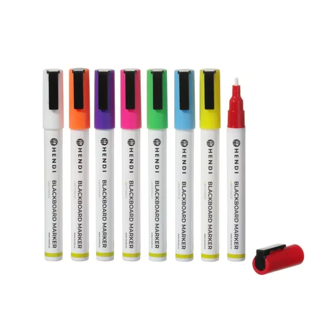 HENDI Krijtstiften – Ronde punt – 3 mm – 8 kleuren