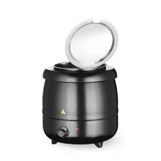 HENDI Soepketel – 8L – Zwart – Cool-touch handvat – Temperatuurregeling – Oververhittingsbeveiliging