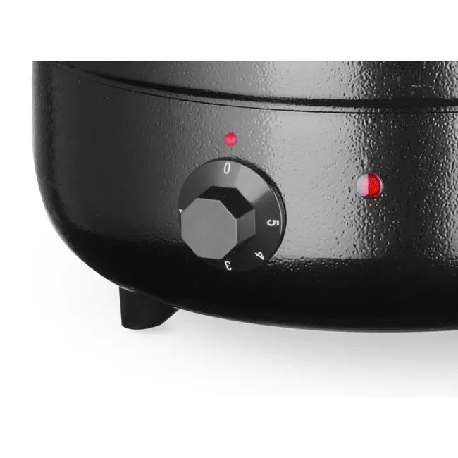 HENDI Soepketel – 8L – Zwart – Cool-touch handvat – Temperatuurregeling – Oververhittingsbeveiliging