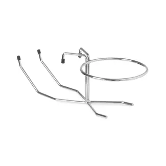 BarUp Wijnkoeler-tafelbeugel – Metalen – Verchroomd – Ø185 mm – Beschermende rubberen uiteindes
