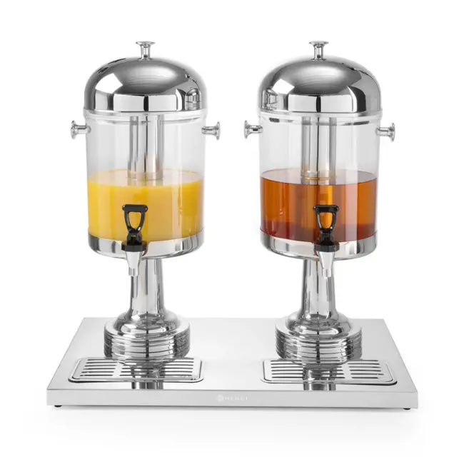 HENDI Sapdispenser – 16L – Met ijs cilinder koeling – Non-drip tapkraan – Eenvoudig te reinigen – Polycarbonaat