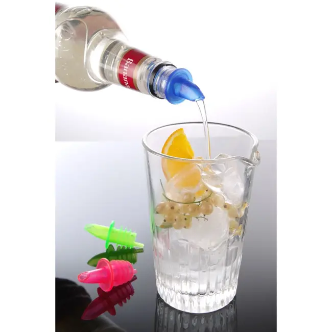 BarUp Set van 6 doorschenkers – EVA materiaal – rood, blauw, groen