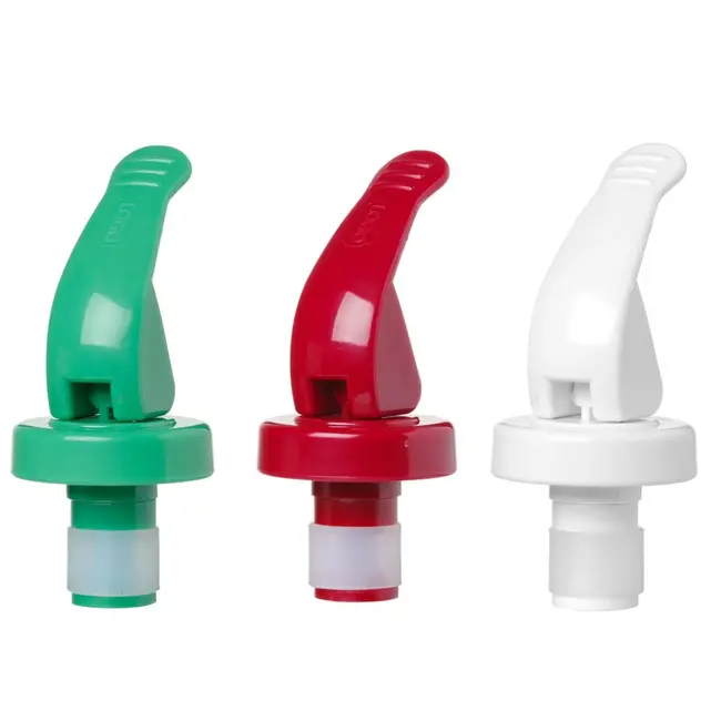 BarUp Afsluitbare flessenstop – set van 3 – hermetische afdichting – kleurrijk ontwerp