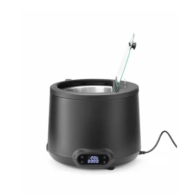 HENDI Stijlvolle soepketel – 8L – digitaal bedieningspaneel – zwart – hittebestendig polypropyleen