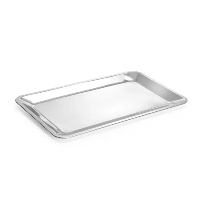 HENDI Serveerplateau – GN 1/1 – Roestvast staal – Brede rand – 530x325x20 mm
