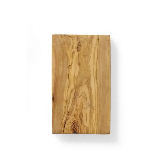 HENDI Serveerplank – Olijfhout – Handgemaakt – 250x150x18 mm – Unieke Textuur