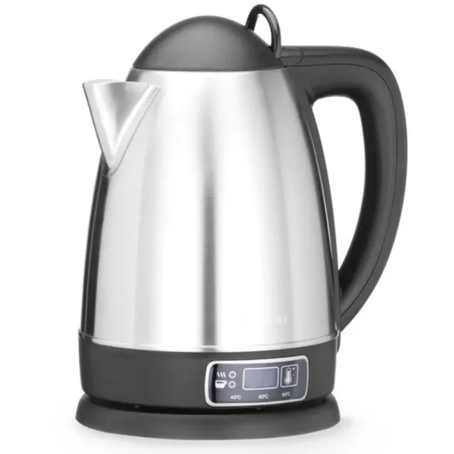 HENDI Draadloze waterkoker – temperatuurregeling – 1,8L – digitaal display – roestvrij staal