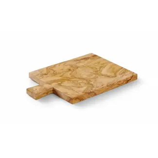 HENDI Serveerplank olijfhout – antibacterieel – 340x230x22 mm – uniek patroon