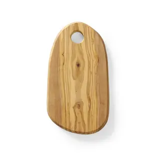 HENDI Serveerplank olijfhout – organische vorm – groot gat – 250x165x18 mm