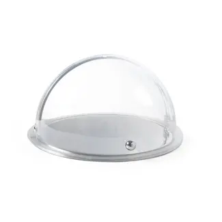 HENDI Rolltopdeksel rond van SAN, diameter 380 mm, opent tot 90°