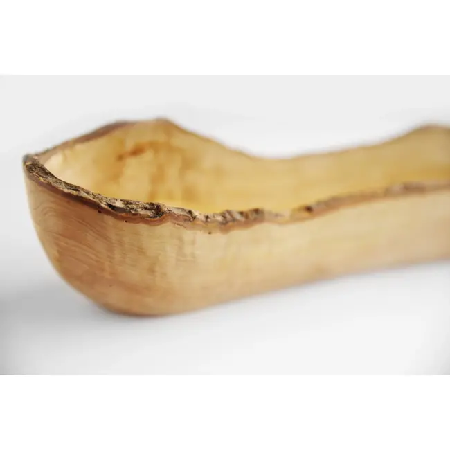 HENDI Langwerpige olijfhouten kom – antibacterieel – 400x90x80 mm – handgemaakt