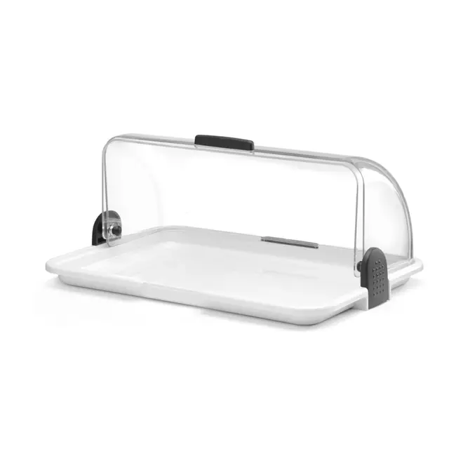 HENDI Roltop-presentatie – Transparante kap – Gemakkelijk toegang – 465x310x190 mm