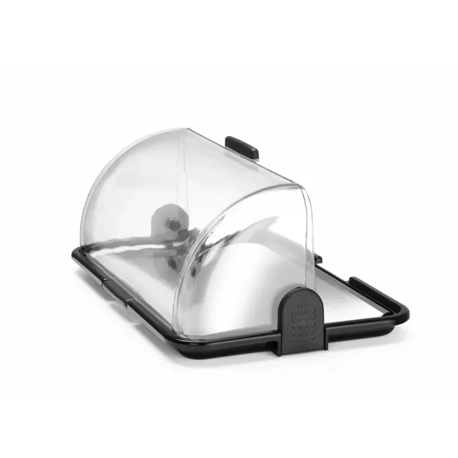 HENDI Roltop display – Koelen en verwarmen – 465x315x195 mm – Transparant – Vaatwasmachinebestendig