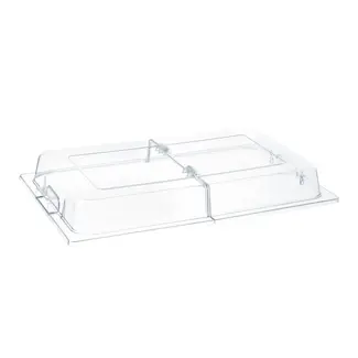 HENDI Presentatiekap GN 1/1 van transparant polycarbonaat, 76 mm hoog