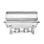 Hendi Rolltop-chafing dish - roestvast staal - 9L - 590x340x400mm - inclusief brandpastahouders