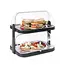 HENDI Rolltop-presentatie gekoeld – 2 niveaus – roestvast staal – 440x320x440 mm