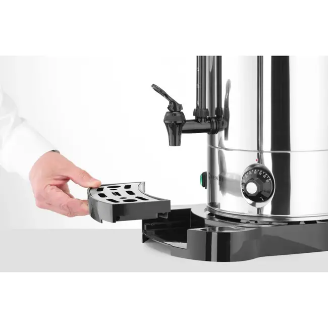 HENDI Dubbelwandige ketel – 18L – energiebesparend – roestvast staal – traploze thermostaat