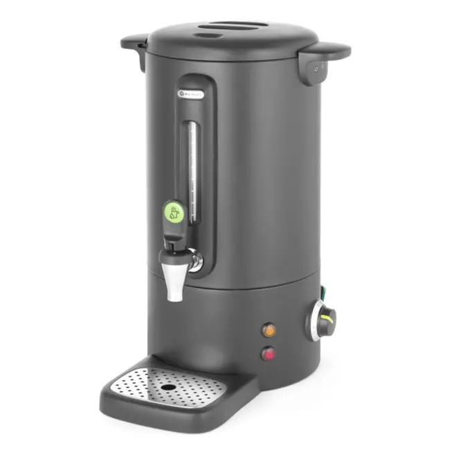 HENDI Warme dranken ketel – mat zwart – 16L – non-drip kraan – instelbare temperatuur
