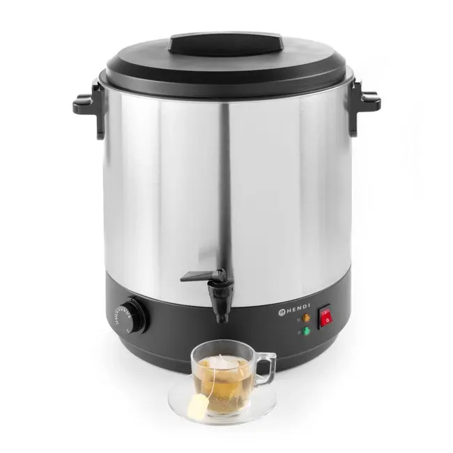 HENDI Warme dranken ketel – 25L – roestvrij staal – regelbare thermostaat – non-dripkraan