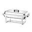 HENDI Complete chafing dish set – roestvrij staal – GN 1/1 – set van 4 stuks – vaatwasmachinebestendig