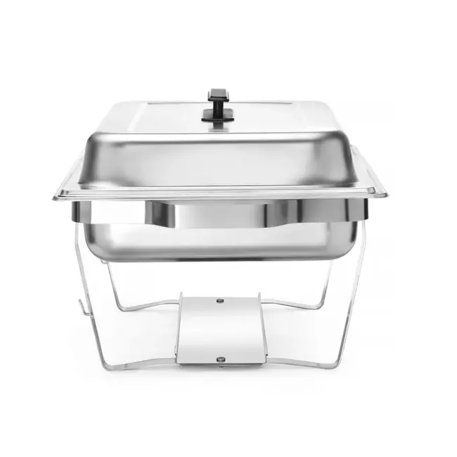 HENDI Complete chafing dish set – roestvrij staal – GN 1/1 – set van 4 stuks – vaatwasmachinebestendig