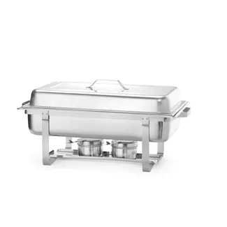 HENDI Gastronorm chafing dish – hoogglans deksel – 9L – roestvast staal – 2 stuks