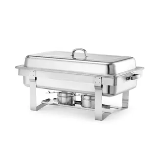 HENDI Gastronorm chafing dish – hoogglans deksel – 9L – stapelbaar – roestvrij staal