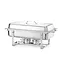 HENDI Chafing dish – Gastronorm 1/1 – Hoogglans deksel – Inclusief brandpastahouders – 9L – RVS