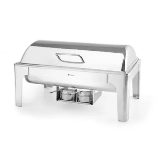 HENDI Chafing dish GN 1/1 van 9 liter - hoogglans RVS met frictierem