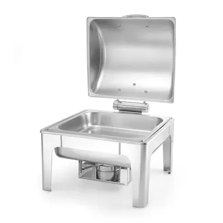 HENDI Chafing dish GN 2/3 van 6 liter - hoogglans RVS met frictierem