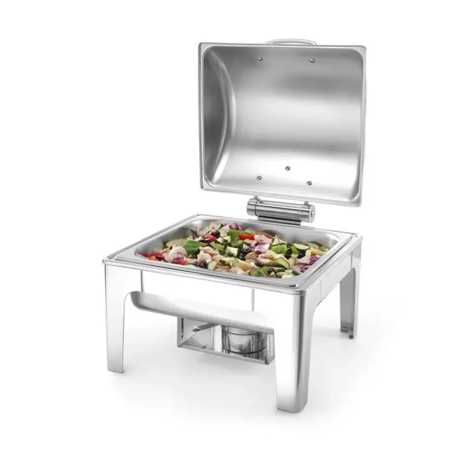 HENDI Chafing dish GN 2/3 – spiegelafwerking – 6L – roestvast staal – 395x405x320 mm