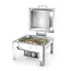 HENDI Chafing dish – GN 2/3 – satijnafwerking – 6L – roestvrij staal – met frictierem deksel