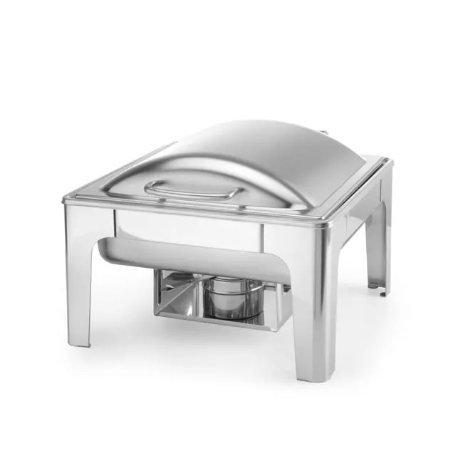 HENDI Chafing dish – GN 2/3 – satijnafwerking – 6L – roestvrij staal – met frictierem deksel