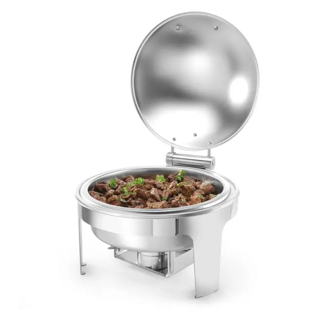 HENDI Ronde chafing dish – satin finish – 6L – Profi Line – roestvast staal – 465x420x320 mm