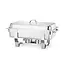 Hendi Complete chafing dish set - roestvrij staal - inclusief extra bakken en pannen - 585x385x(H)315 mm