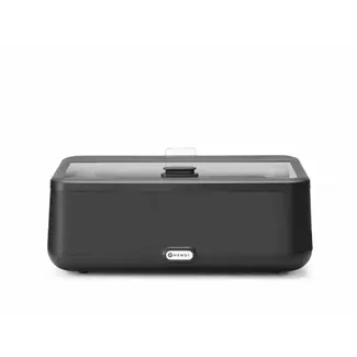 HENDI Stijlvolle chafing dish – digitaal bedieningspaneel – gehard glazen deksel – 700W – zwart