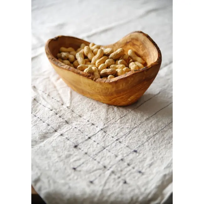 HENDI Decoratieve kom olijfhout – antibacterieel – 300x190x110 mm – uniek patroon