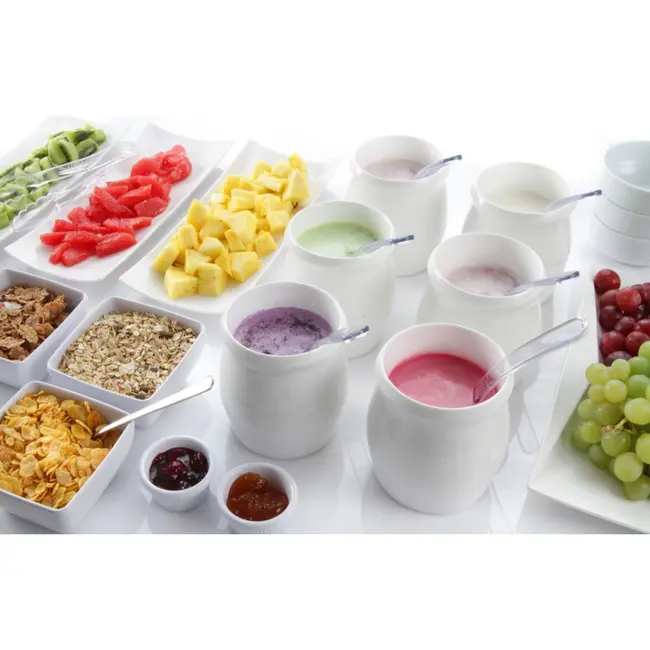 HENDI Dressingpot – Porselein – Thermo shock bestendig – 1L – Helder wit