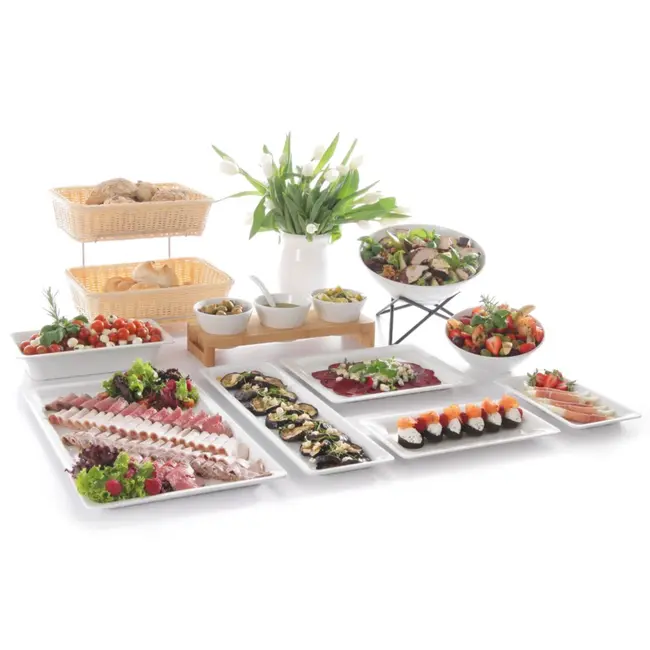 HENDI Gastronorm trays – slanke rand – hygiënisch en stootvast – 530x325x20 mm