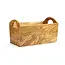 HENDI Ambachtelijke brooddoos – olijfhout – 245x198x194 mm – met handvatten – uniek design