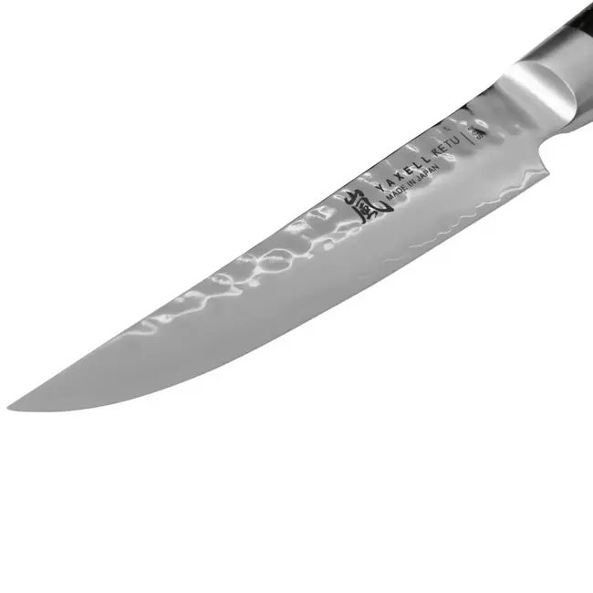 Yaxell Ketu Steakmes 11 cm – SG2 Stalen Kern – Tsuchime Finish – Pakkahout Handvat