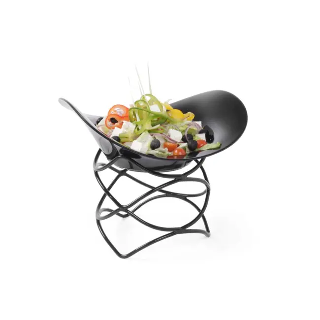 HENDI Ronde anti-slip display standaard – staal met PVC coating – ⌀200x(H)200mm