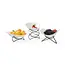 Fine Dine Anti-slip display standaarden – Stalen frame met PVC coating – 265x230x200 mm