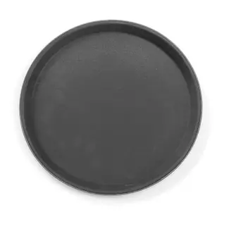 HENDI Rond antislipdienblad Ø280 mm met rubberen laag en hoge rand