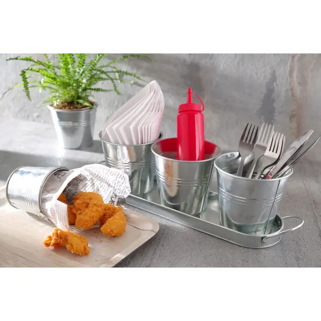 HENDI Dienblad melamine – houtnerf dessin – licht hout – 240x340 mm – krasbestendig