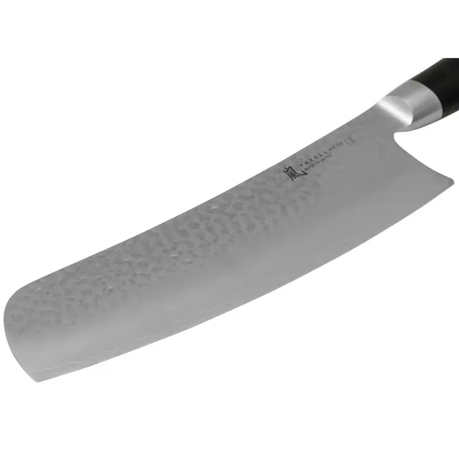 Yaxell Ketu Konata Santokumes / Koksmes 21,5 cm – SG2 Stalen Kern – Tsuchime Finish – Pakkahout Handvat