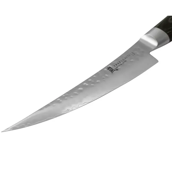 Yaxell Ketu Uitbeenmes 15 cm – SG2 Stalen Kern – Tsuchime Finish – Pakkahout Handvat