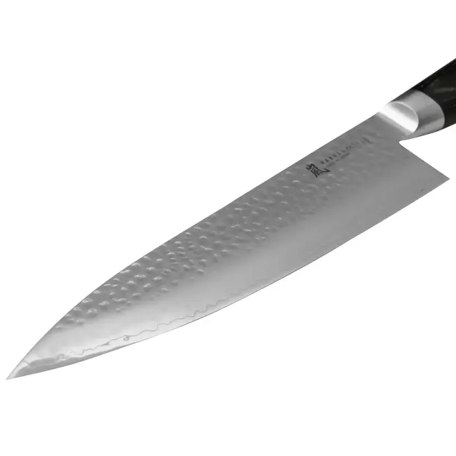 Yaxell Ketu Koksmes 24 cm – SG2 Stalen Kern – Tsuchime Finish – Pakkahout Handvat